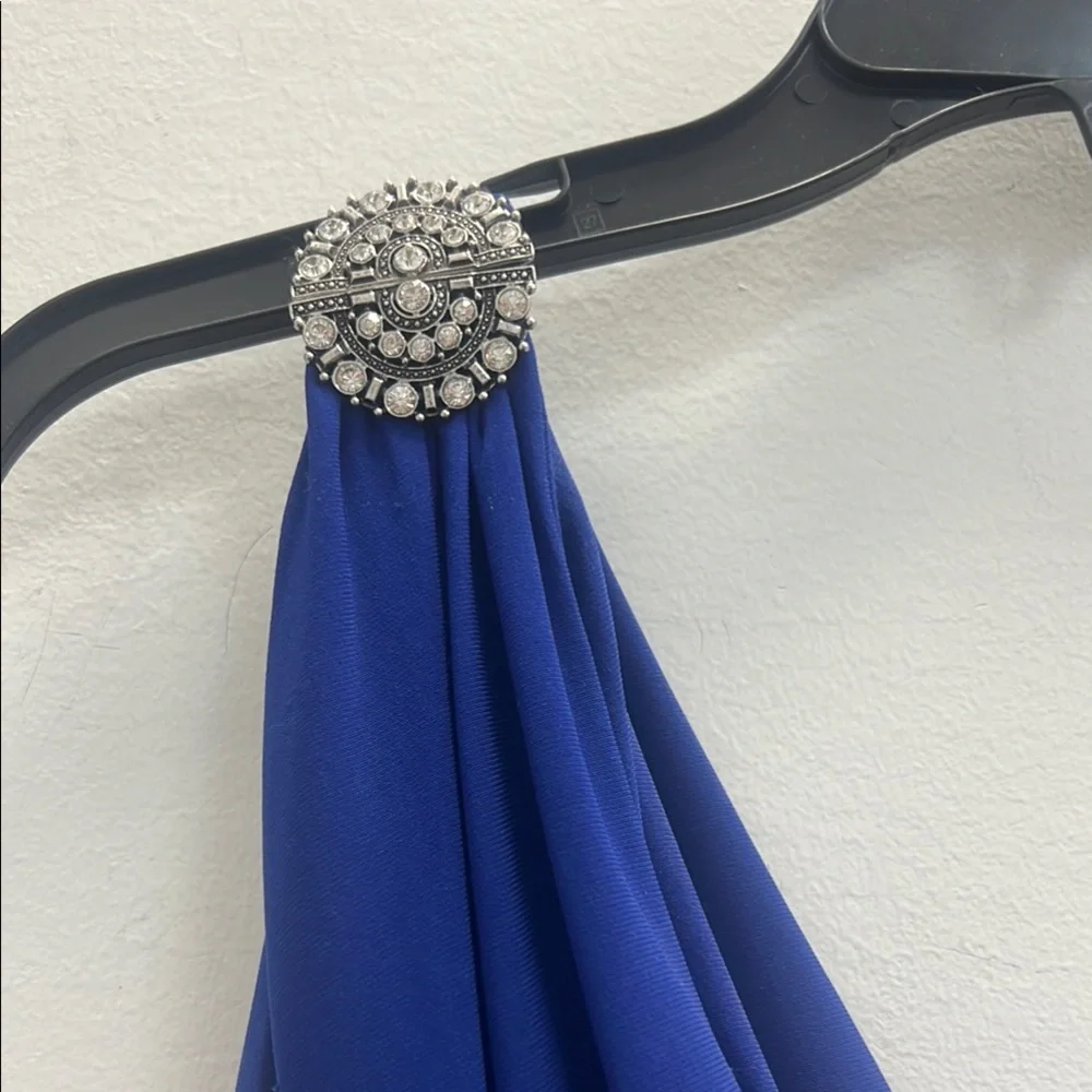 Elegant Blue One-Shoulder Dress - Picture 3 of 3